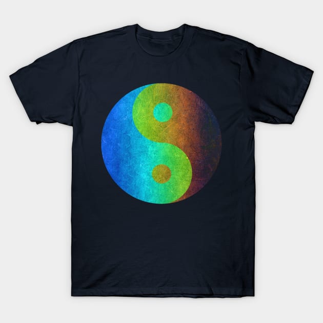 Earthy Yin and Yang Symbol T-Shirt by WesternExposure